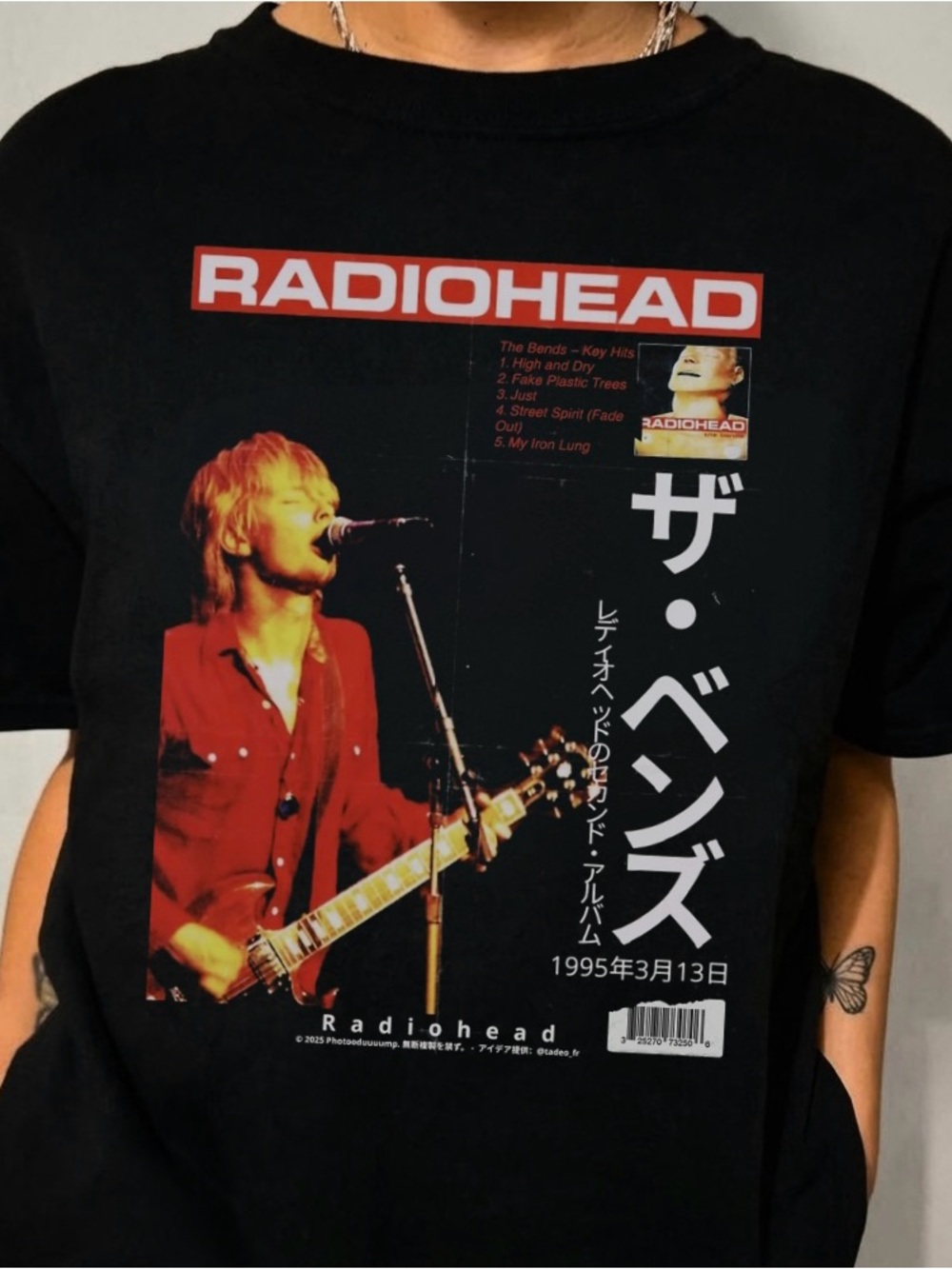 Radiohead 90s Rock Band Graphic T-Shirt